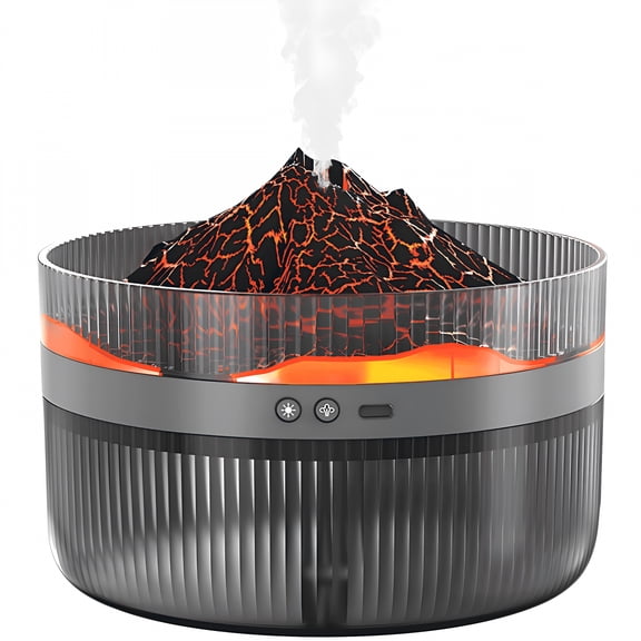 HIBIBUD 2026 New Essential Oil Diffuser Volcano Aromatherapy Fragrant Oil Air Humidifier for Large Room Home Diffusers for Home Large Room,Black