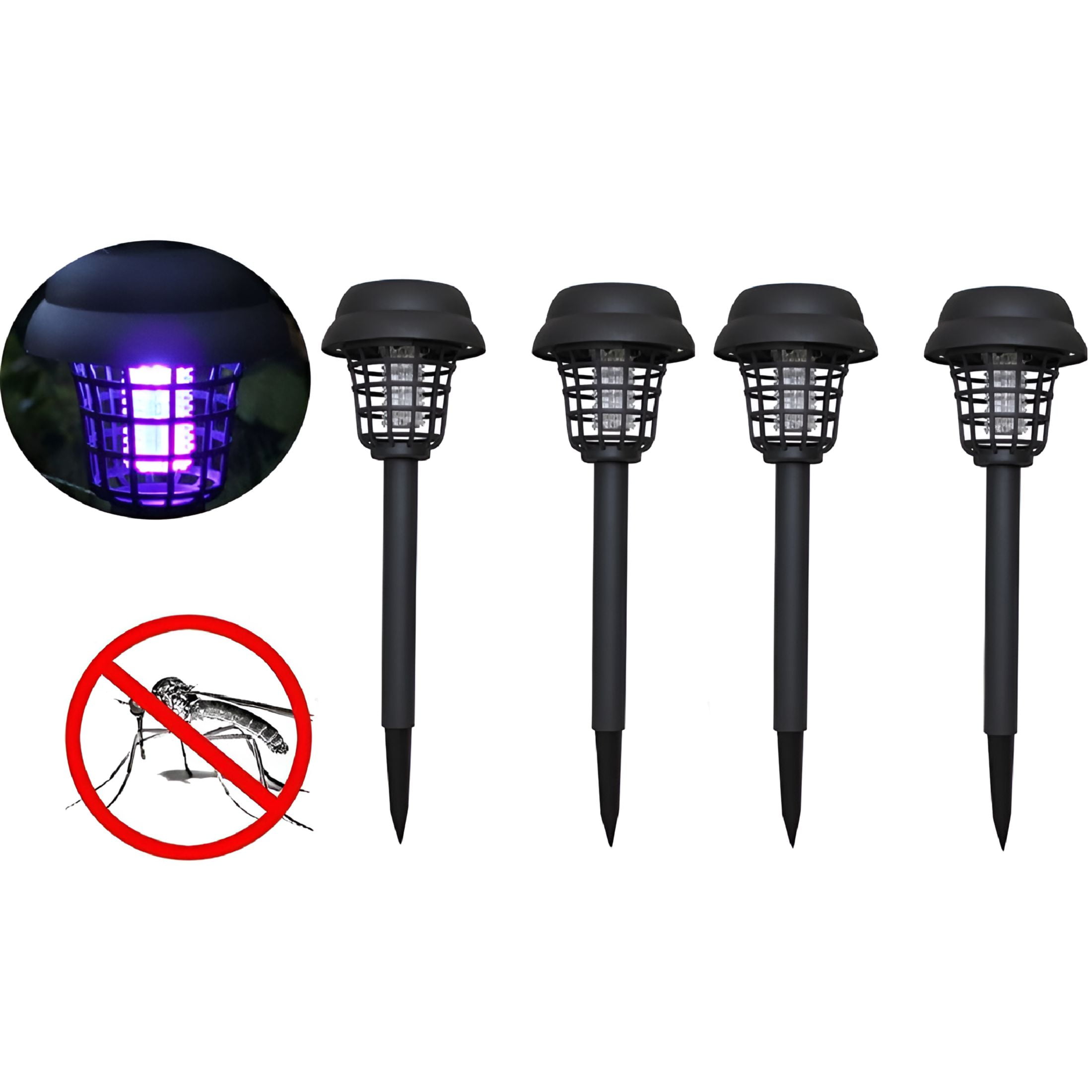 HIBIBUD 2026 New Fly Traps Outdoor Bug Zapper,Solar Powered Led Lamp Garden Light for Garden,Patio,Yard,Deck,Balcony
