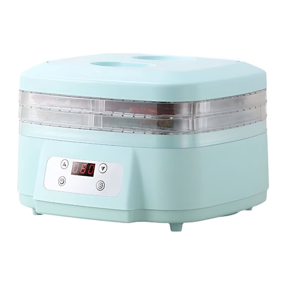 HIBIBUD 2026 New Food Dryer Machine for Home,360 Airflow Food Dehydrator Machine with 3 Trays,Food Dehydrator Machine with Digital Adjustable Timer&Temperature Control,For Beef,Fruits,Meat