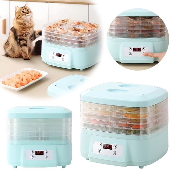 HIBIBUD 2026 New Freeze Dryer Machine for Home,360 Airflow Food Dehydrator Machine with 6 Trays,Digital Adjustable Timer&Temperature Control for Beef,Fruits,Meat