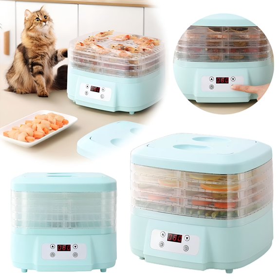 HIBIBUD 2026 New Freeze Dryer Machine for Home,360° Airflow Food Dehydrator Machine with 6 Trays,Digital Adjustable Timer&Temperature Control for Beef,Fruits,Meat