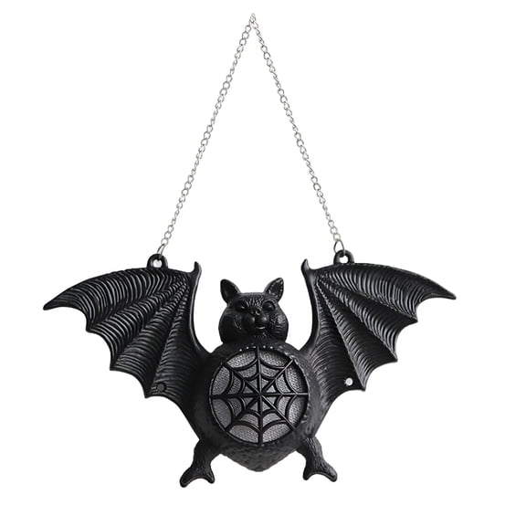 HIBIBUD 2026 New Halloween Bat Lantern Lighted Hanging Halloween Bat Light Light Up Vintage Bat Door Porch Decorations Haunted House Wall Lamps,Halloween Decor Gift
