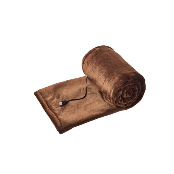 HIBIBUD 2026 New Heated Blanket Usb Charging Heated Throw Blanket One Touch Fast Heat Electric Blanket Smart Temperature Control Heating Blanket 140X80Cm,Brown