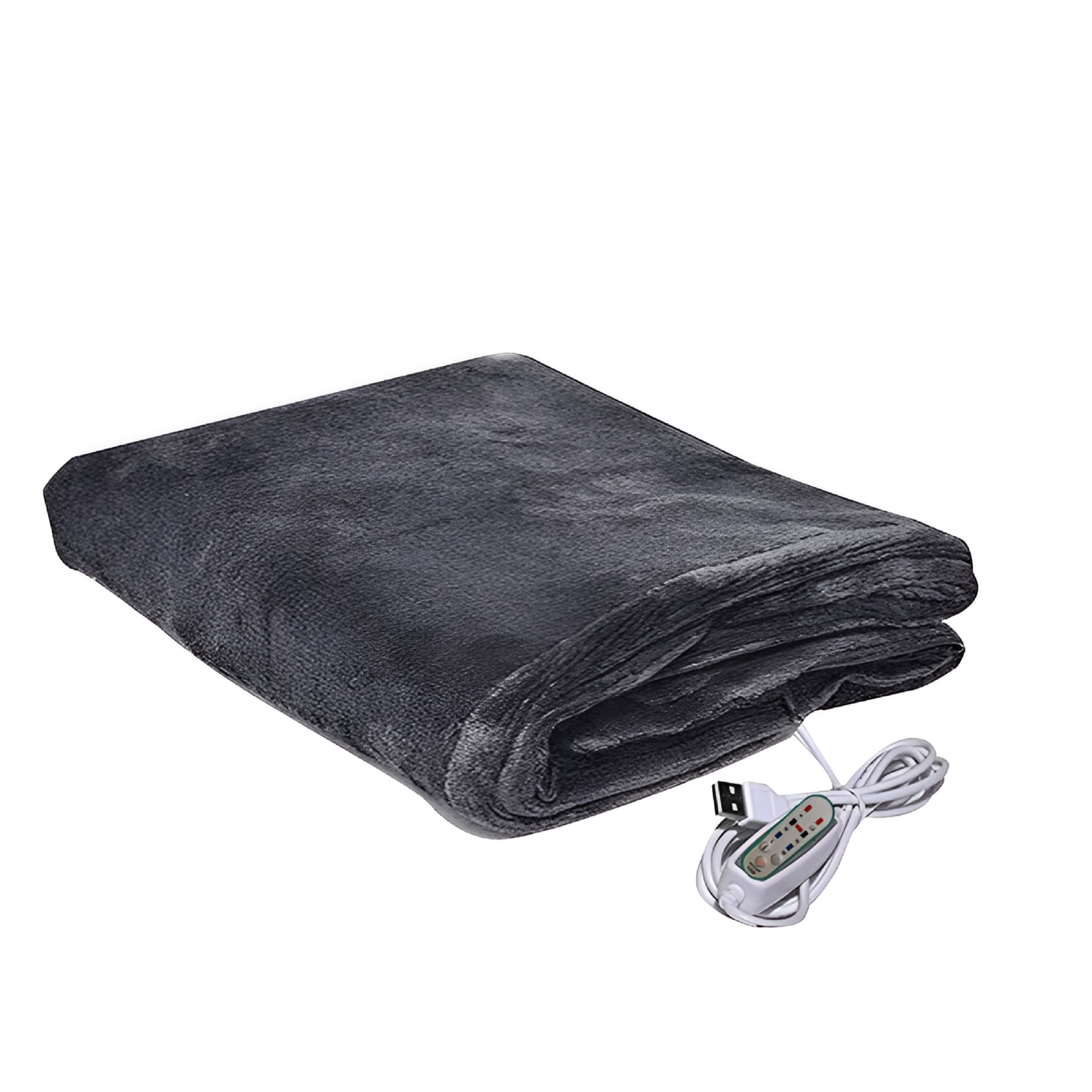 HIBIBUD 2026 New Heated Electric Blanket,Coral Fleece Twin Size with 4 Heat Settings Wearable Usb Heated Blanket Shawl for Home, Couch, Office, Travel, Outdoor, Chilly Evenings, Comfort, Relaxation