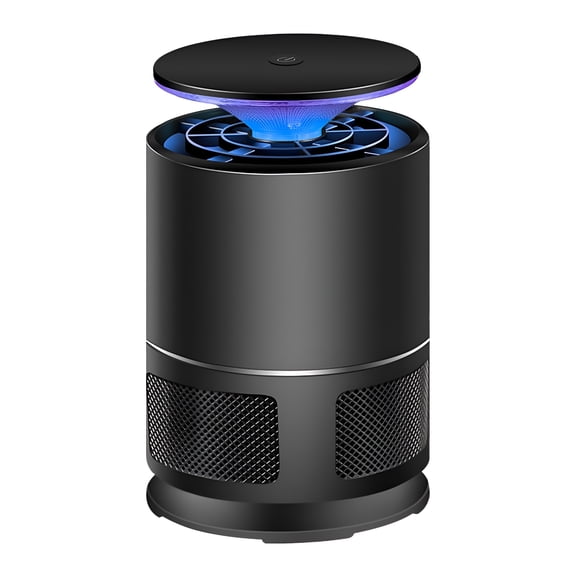 HIBIBUD 2026 New Indoor Insect Trap-Catcher&Killer for Mosquitos,Gnats,Moths,Fruit Flies-Non-Zapper Traps for Inside Your Home-Catch Insects Indoors with Suction,Bug Light&Sticky Glue(Black)