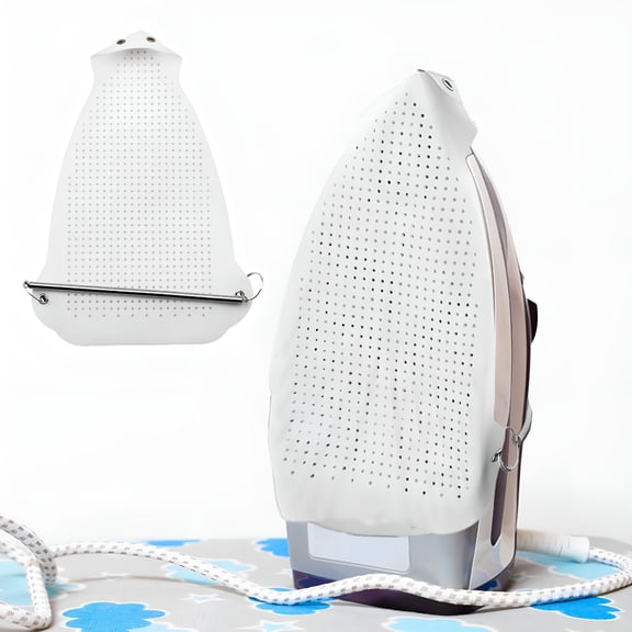 HIBIBUD 2026 New Iron Protector Non-Stick Ironing Plate Cover Prevents Burns,Sticking Shine on Clothes Fits Most Steam/Dry Irons,Easy-On Installation for Safe Pressing Improved Ironing Results
