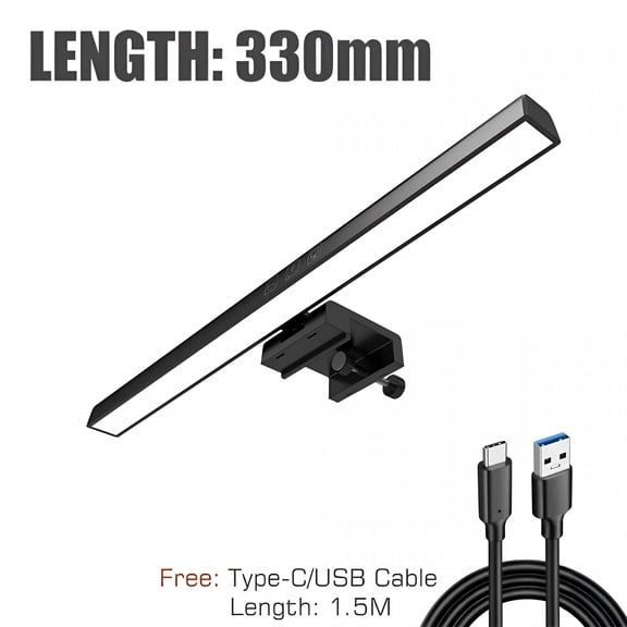 HIBIBUD 2026 New Led Computer Monitor Light Bar for Learning/Reading/Work Dimming Night Lighting Display Screen Hanging Lamp for Desk,Office,Study,Bedside Eye Protection Lamp