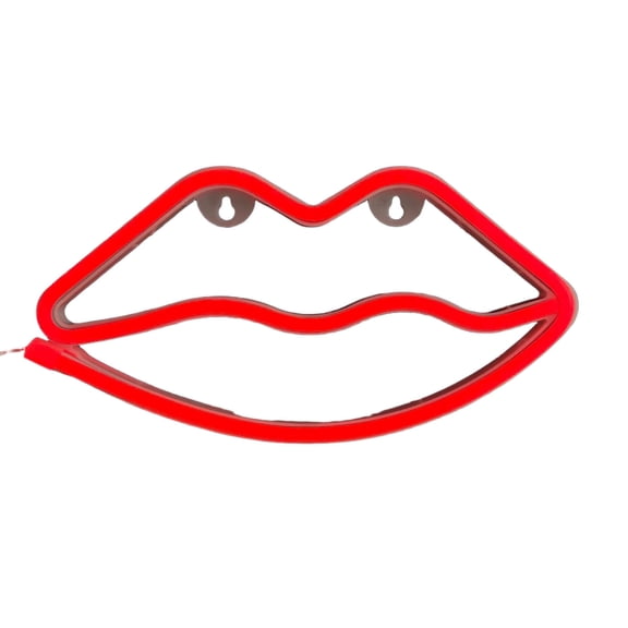 HIBIBUD 2026 New Led Lights Led Neon Lips Light Neon Lights Ideal for Festive Room Decor Lamp Style8 for Bedroom Party Event Celebration Festive Atmosphere