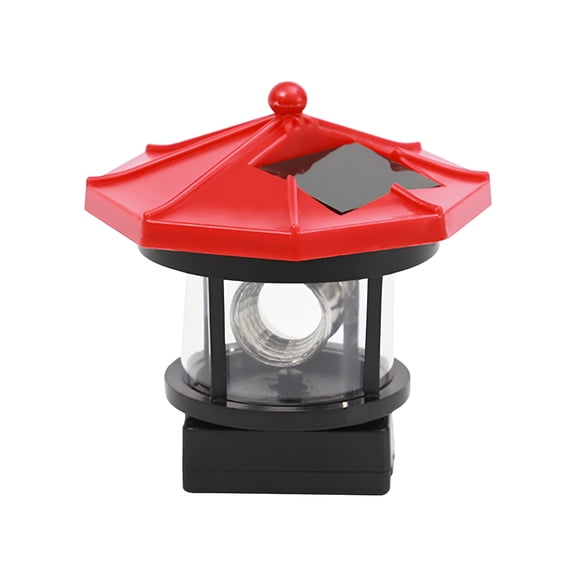 HIBIBUD 2026 New Led Solar Powered Lighthouse,360 Degree Rotating Lamp Courtyard Decoration,Waterproof Garden Smoke Towers Statue Lights for Outdoor Garden Pathway Patio Lighthouse for Garden
