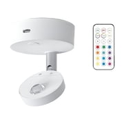 HIBIBUD 2026 New Led Spotlights 13 Colors Usb Rechargeable Picture Lights with Remote for Display Art Work Indoor Uplighting Mini Spotlights for Paintings Wall Dartboard