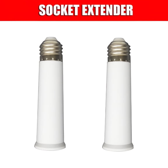 HIBIBUD 2026 New Light Base Extension Telescopic Light Bulb Extension Socket E26 E27 Socket 4.72 Inch,For Ceiling Lights,Pendant Lights,Recessed Lighting,Home and Office Use.