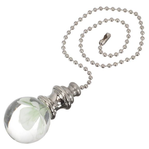 HIBIBUD 2026 New Light Pull Chain Decorative Ceiling Light Fixture for Bedroom,Living Room,Office,Study,Silver 1Pack