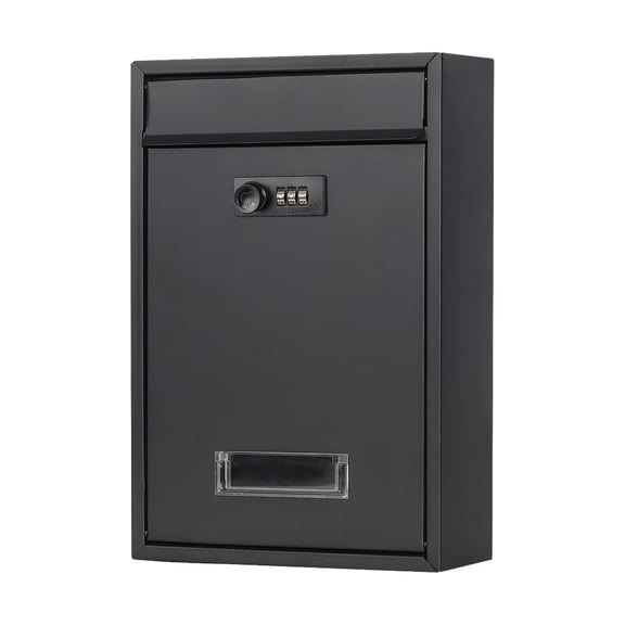 HIBIBUD 2026 New Locking Mailbox Wall Mount Lockable Postbox Rust External for Townhouse for Home, Residential Use, Front Door, Outdoor Areas, Secure Mail Delivery, Apartment Building.