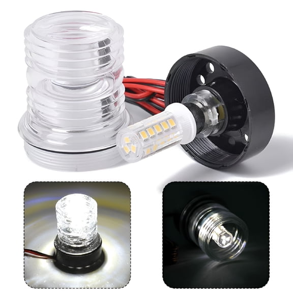 HIBIBUD 2026 New Marine Boat Yacht Light All Round for 360 Degree White Led Anchor Navigation Lamp for Boating, Yacht Navigation, Marine Safety, Night Sailing, Coastal Waters