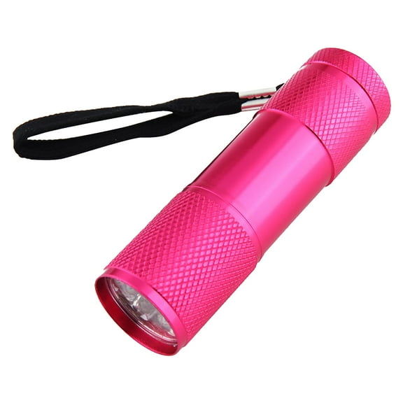 HIBIBUD 2026 New Mini Black Light Flashlight,9 Led Light U-V Handheld Blacklight Flashlights Torch for Party,Pet Stain Detection,Security