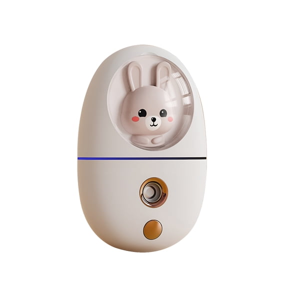 HIBIBUD 2026 New Mini Usb Charging Handheld Humidifier 35Ml Atomizer,200Mah Battery Atomizing Small Portable Personal Humidifiers,Cute Pet Hydrating Mini Sprayer,White