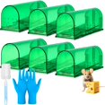 thumbnail image 1 of HIBIBUD 2026 New Mouse Traps,6 Pack Humane Mouse Traps for Indoors and Outdoors,Reusable Live Catch and Release Mouse Traps with Cleaning Brush and Gloves,Quick,Effective and Easy to Clean, 1 of 7