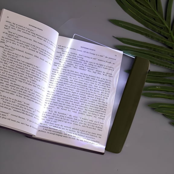 HIBIBUD 2026 New Multifunctional Led Flat-Panel Night Vision Reading Lamp,Sustainable Led Flat Book Light,Booklights for Reading in Bed at Night,Bookmark Style Reading Light,Book Full Page Light