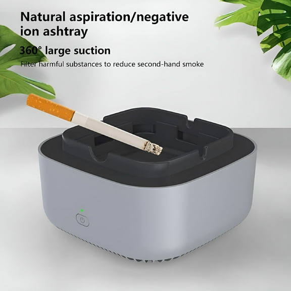 HIBIBUD 2026 New Multifunctional Smokeless Ashtray for Cigarette Smoker,Usb Rechargeable Smoke Grabber Ash Tray for Indoor Outdoor Home Office Car