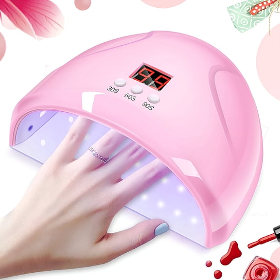 HIBIBUD 2026 New Nail Dryer, 48W Uv Led Nail Lamp with Automatic Sensor, Portable Uv Light for Gel Nail Polish, Quick-Drying, 3 Timer Setting, Uv Light for Gel Nails