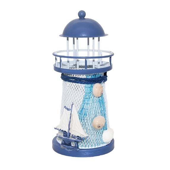 HIBIBUD 2026 New Nautical Lighthouse Table Lamp Rgb Led Light Sailing Desk Home Decor, for Living Room, Bedroom, Office, Nautical Themes, Coastal Decor.