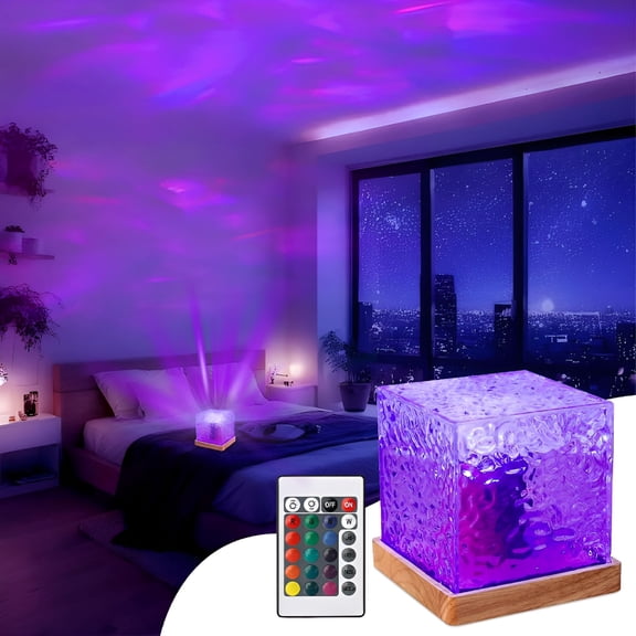 HIBIBUD 2026 New Northern Lights Projector,Ocean Wave Ceiling Projector Light with Remote,Colors Changing Show Aurora/Aura Glow Lamp,Mood Lighting/Lumena Light for Room Decor/Light Projector