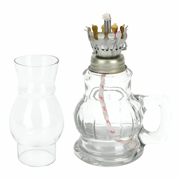 HIBIBUD 2026 New Oil Lamp Vintage Kerosene Lamp Liquid Ghee Lamp 17.7X6X3.3Cm