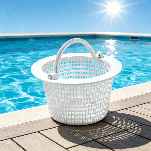 HIBIBUD 2026 New Plastic Swimming Pool Pump Basket Easy Install White for Pool, Spa, Swimming Pool Maintenance, Water Filtration, Outdoor Use.