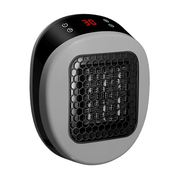 HIBIBUD 2026 New Plug in Space Heater for Indoor Use 600W,Wall Outlet Electric Heater with Remote,12H Timer&Led Display,Ptc Ceramic Fast Heat Safely for Bedroom Bathroom Office,Us Plug