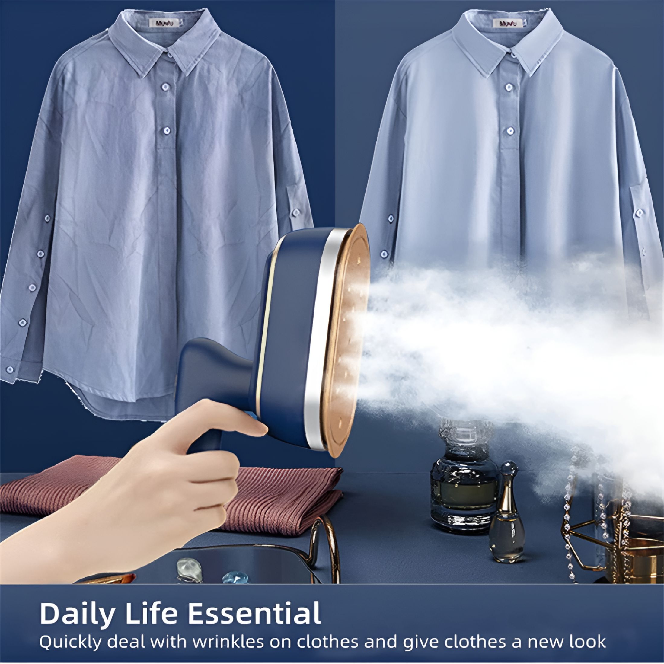 HIBIBUD 2026 New Portable 1200W Garment Steamers Steam Iron for Clothes for Home, Travel, Office, Boutique