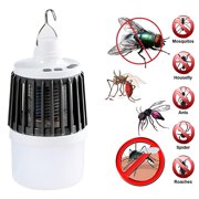 HIBIBUD 2026 New Portable Bug Zapper Outdoor Indoor,Electric Mosquito Fly Killer Lamp,Usb Rechargeable Light Bulb Zapper for Camping,Home,Patio for Garden, Balcony, Bedroom, Picnic, Travel