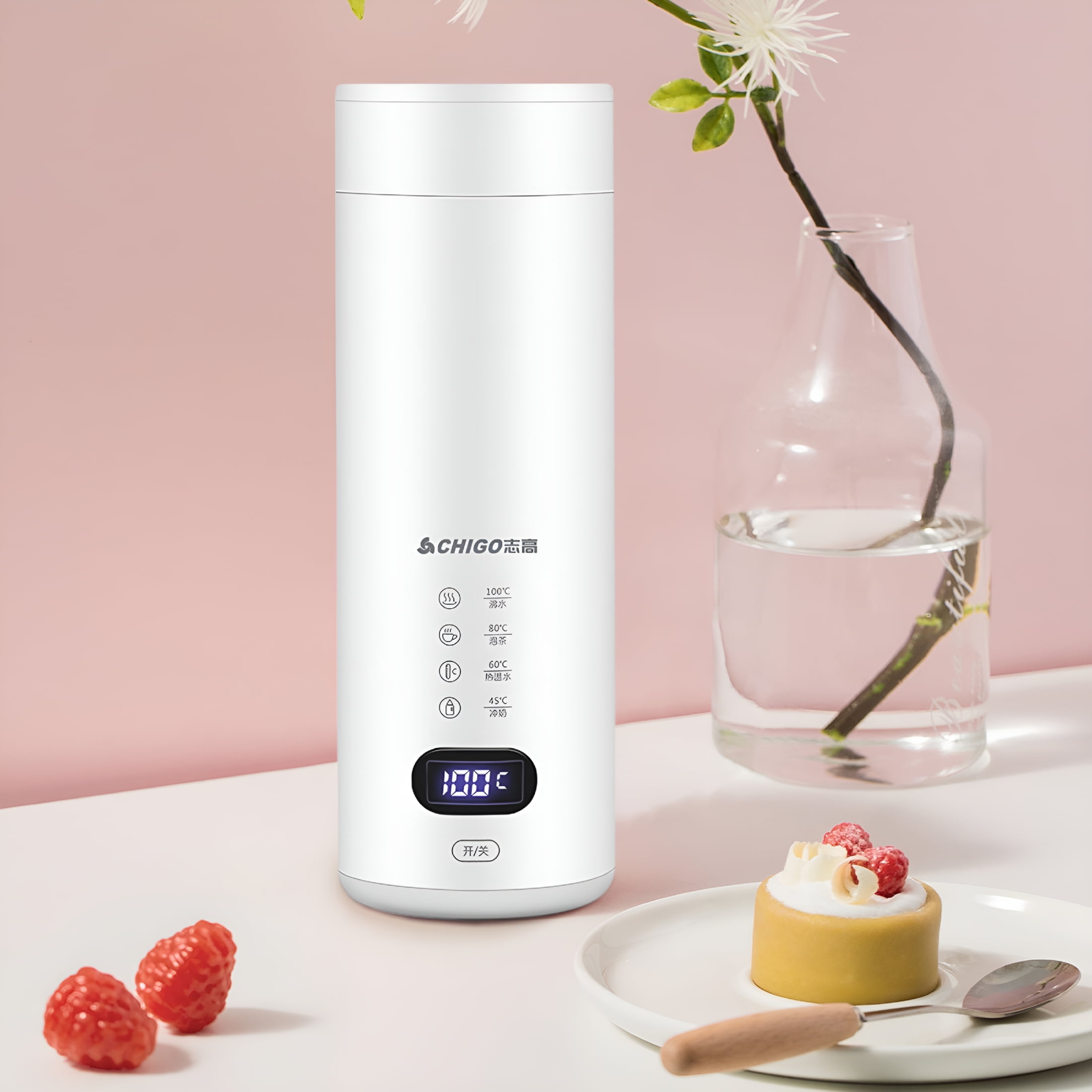 HIBIBUD 2026 New Portable Electric Kettle,Travel Auto Heating Constant Temperature Insulated Cup,Small,Outdoor Use,Water & Tea Bottle Travel Electric Kettle