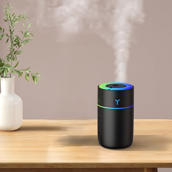 HIBIBUD 2026 New Portable Mini Humidifier,Usb Small Personal Desk Cold Mist Air Humidifier,Portable Humidifier Colorful Led Night Light,Personal Humidifiers for Car,Bedroom & Office