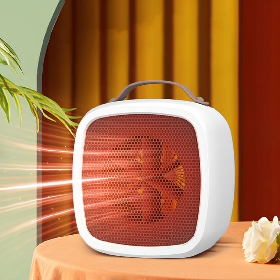 HIBIBUD 2026 New Portable Small Sun Heater Small Mini Home Office Desktop Under the Table 6-Inch Electric Heater Small Sun for Home, Office, Desktop, Table, Personal Use, Small Spaces