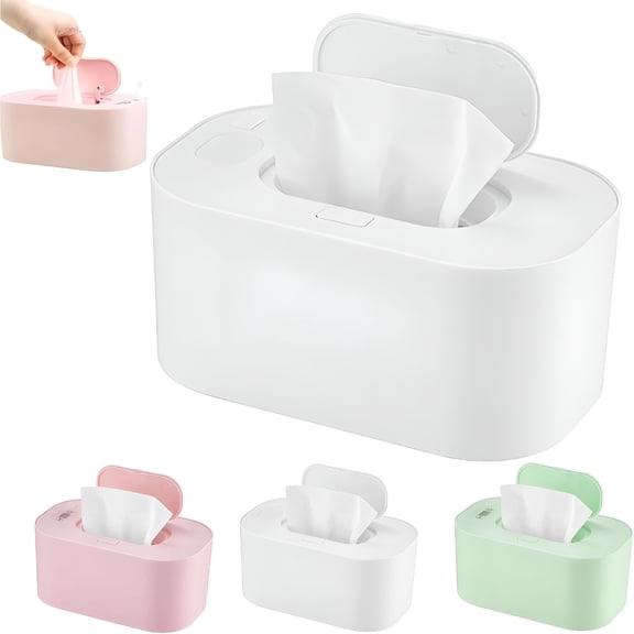 HIBIBUD 2026 New Portable Wipe Warmer Dispenser with Led Display-Usb Powered,Adjustable Temperature Control,Even Heating,Large Capacity for Home,Car&Travel(White)