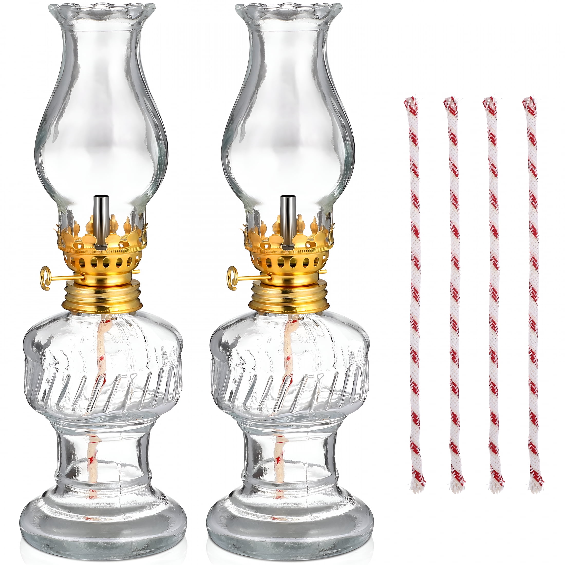 HIBIBUD 2026 New Retro Kerosene Lamp Lantern Oil for Indoor Supply Glass Old Fashioned Vintage for Home, Camping, Decoration, Emergency, Outdoor