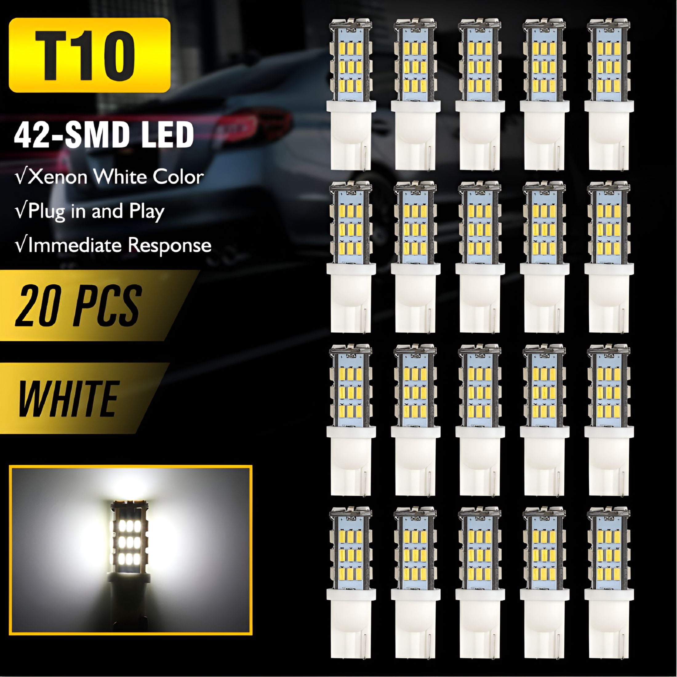 HIBIBUD 2026 New Rv Interior Led Light Bulbs 20Pcs Bright T10 921 194 ...