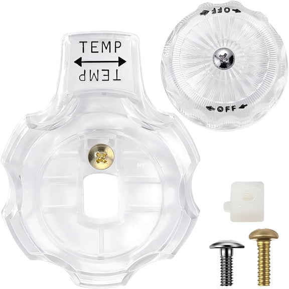 HIBIBUD 2026 New Shower Knob Replacement Compatible with Tub Bathtub Acrylic Shower Faucet Handle, Fit for Shower Handle Replacement Temperature Control Trim Kit for Bathroom, Shower, Bathtub, Home