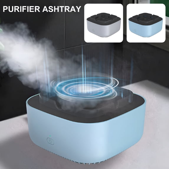 HIBIBUD 2026 New Smokeless Ashtray,Detachable Indoor Smoke Grabber,20Min Auto Off Quiet Anti-Flaming Air Filter Battery Powered Ashtray for Home Office Car