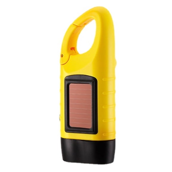 HIBIBUD 2026 New Solar Flashlight Durable Hand-Crank Emergency Flashlight for Outdoor Adventures Versatile Solar Power Bank Essential Camping Gear for Hiking Camping Backpacking Emergencies