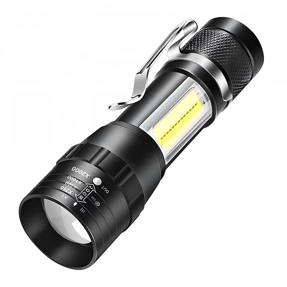 HIBIBUD 2026 New Solar Flashlight for Home, Battery Powered Camping Flash Light, Led Flashlight with 4 Modes, High Brightness, Rechargeable Pocket Light