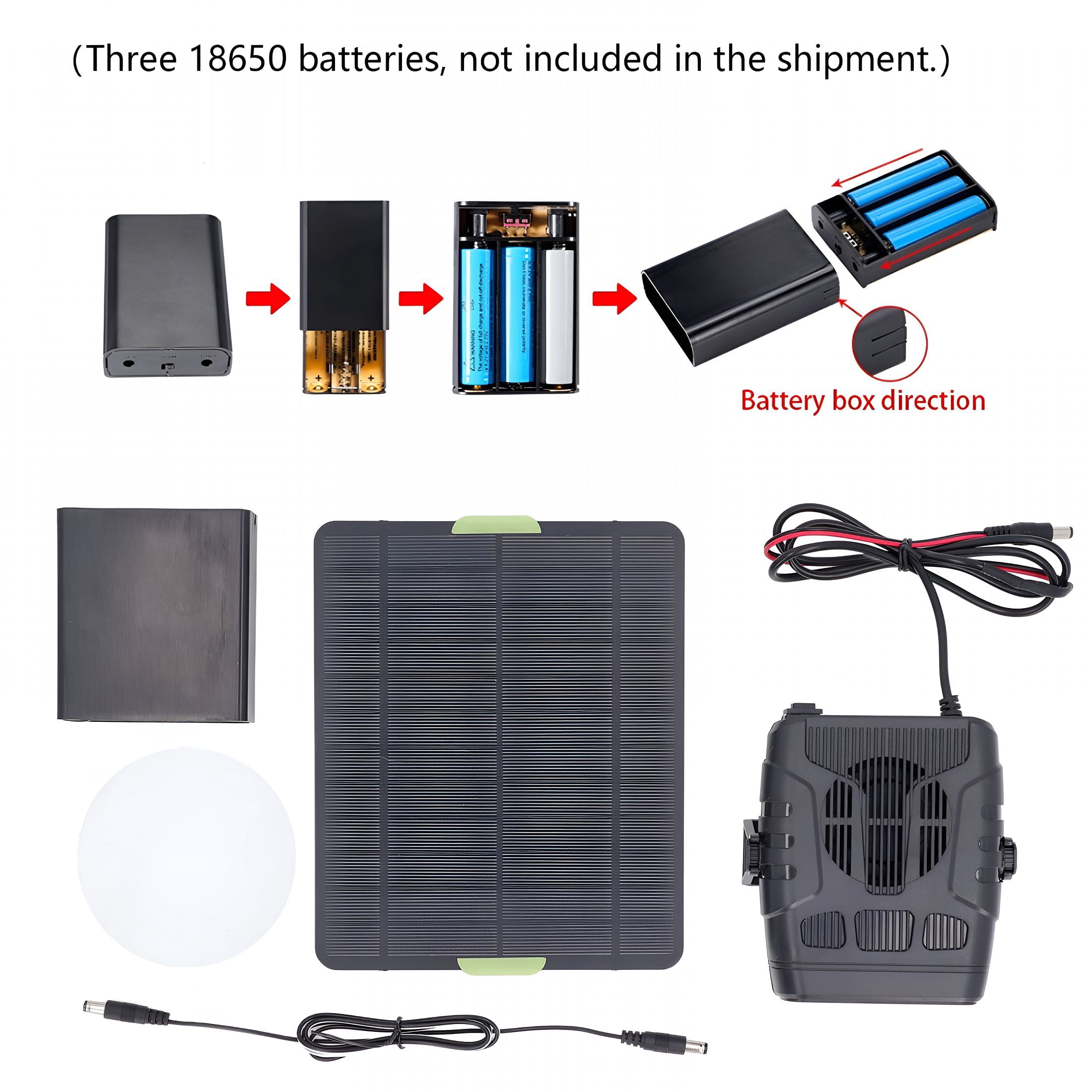 HIBIBUD 2026 New Solar Power Heater Compact Size for Outdoor Heating in Greenhouses and Pet House for Greenhouse, Pet Ho