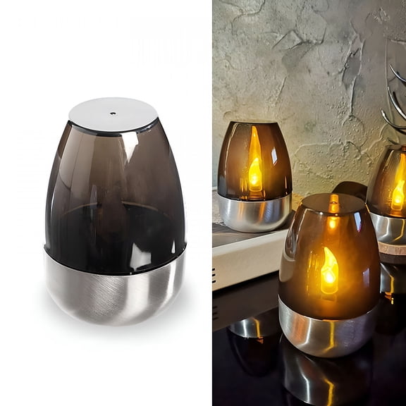HIBIBUD 2026 New Solar Table Lamp Outdoor Garden Decoration Solar Lamp Balcony Outdoor Table Lamp Solar Lamp Led Table Lamp Outdoor Decorative Light Garden Balcony Patio Lighting Black