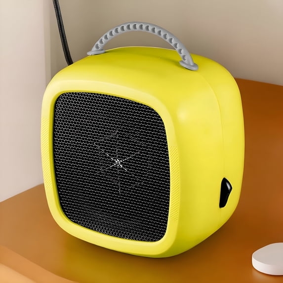 HIBIBUD 2026 New Space Heaters for Indoor Use 7 Inch Small Space Heater for Office Cute 600W Rechargeable Portable Heater Low Wattage Space Heater Desk Heater Desktop Heaters for Office