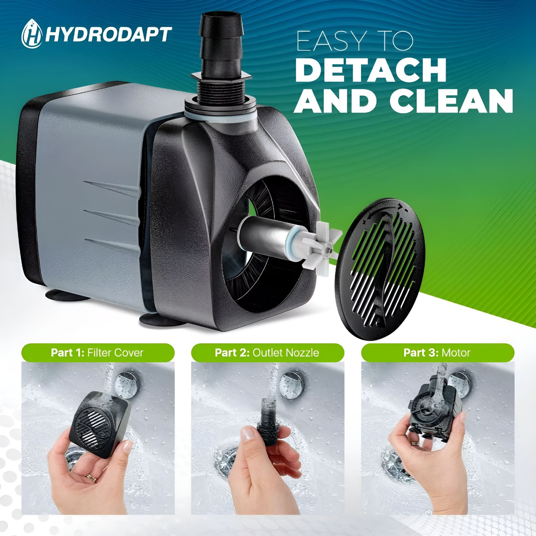 HIBIBUD 2026 New Submersible Water Pump 25W Aquarium Pond Fountain for Aquarium, Pond, Fish Tank, Water Circulation, Fountains, Aquatic Environments