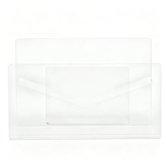 HIBIBUD 2026 New Transparent Mail Rack Display Stand Acrylic Holder Envelope File Organizer Mail Holder for Table Postcard Holder