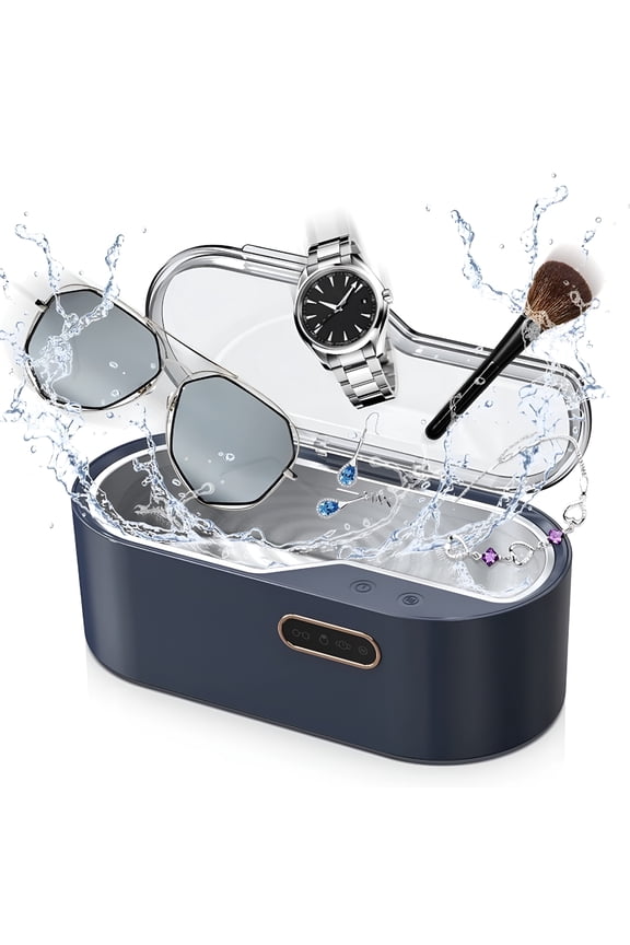 2026 New Ultrasonic Jewelry Cleaner Machine, 15Oz 45Khz Ultrasonic Cleaner with 4 Time Settings for Jewelry, Glasses, Watches, Rings