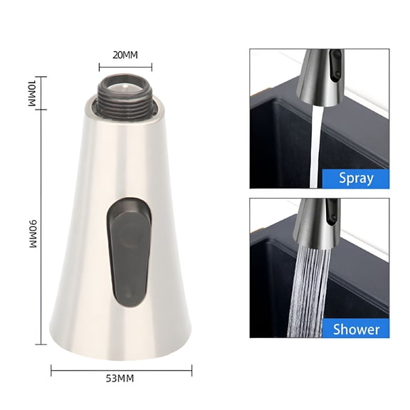 HIBIBUD 2026 New Universal Kitchen Pull Out Spray Head Replacement Sink Faucet Basin Mixer Tap for Kitchen Sinks, Home Use, Faucet Replacement, Water Flow Adjustment, Easy Installation