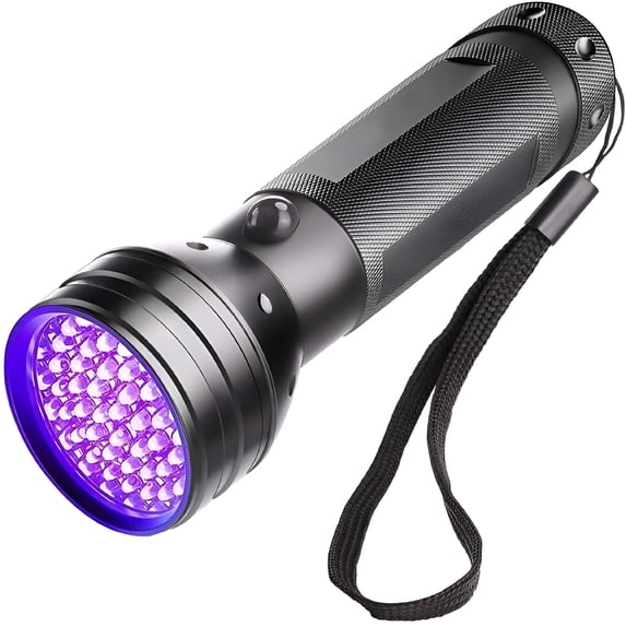 HIBIBUD 2026 New Uv Flashlight Black Light,51 Led 395 Nm Ultraviolet Flashlight Perfect Detector for Pet Urine,Dry Stains and Bed Bug,Handheld Blacklight for Scorpion Hunting