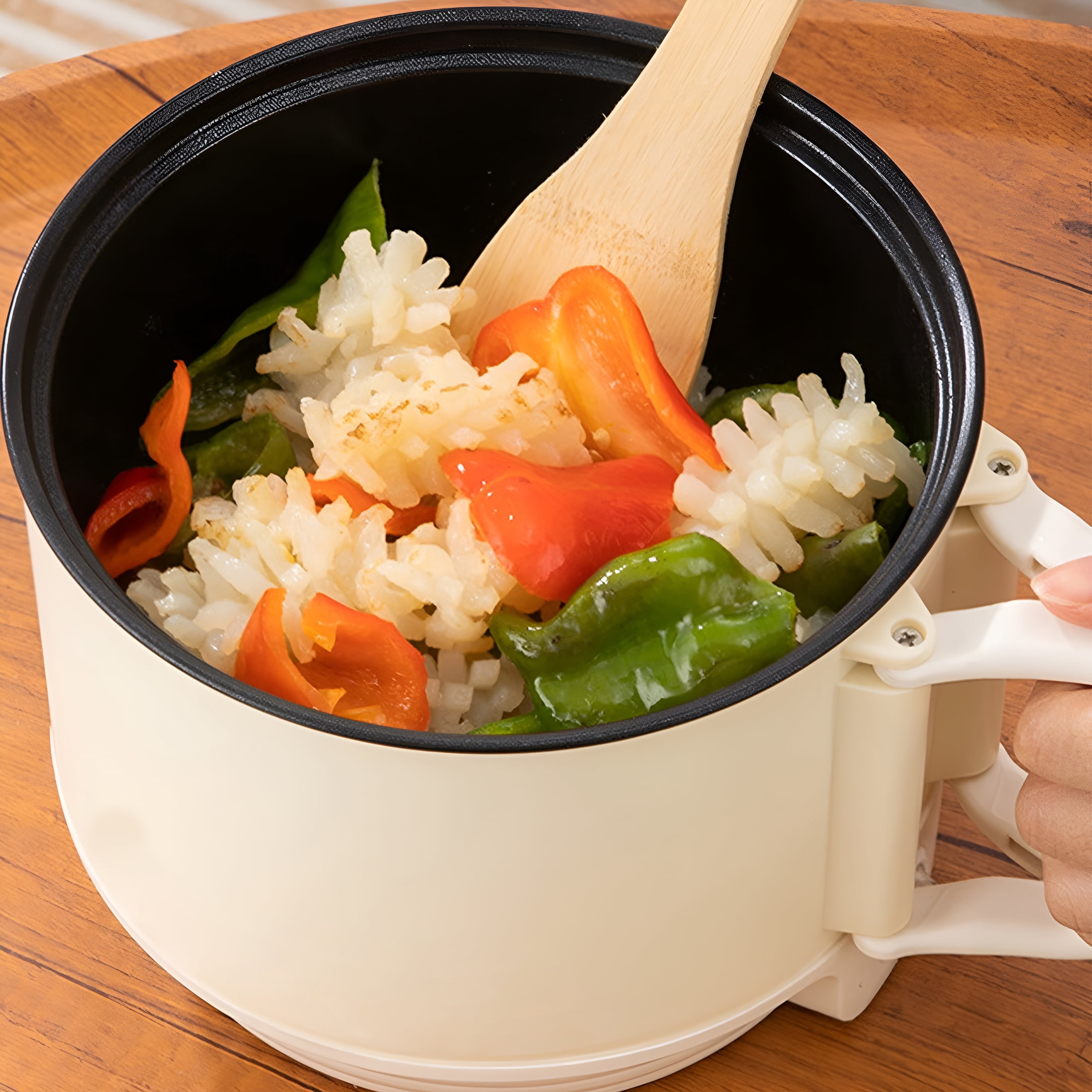 HIBIBUD 2026 New Versatile Mini Rice Cooker and Electric Pot for Noodles Soup Steaming,Portable and Convenient for Quick Meals for Dorm,Office,Apartment,Kitchen,Travel